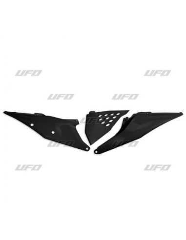 UFO ŠONINIAI PLASTIKAI KTM SX/SXF 125/150/250/350/450 19-22 EXC 125 20-21 EXC/EXCF(EXC-F) 150/250/300/350/450/500 20-2023 JUODA