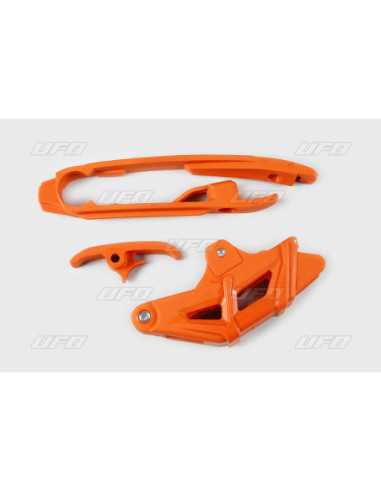 UFO GRANDINĖS ŠLIAUŽIKLIS (KT04065127) + KREIPIANČIOJI (KT04028127) KTM SX/SXF 16-21 ( IŠSKYRUS SX 250 16) SPALVA ORANŽINĖ