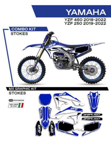 UFO LIPDUKŲ RINKINYS YAMAHA YZF 250 19-22YZF 450 18-22 STOKES SPALVA MĖLYNA