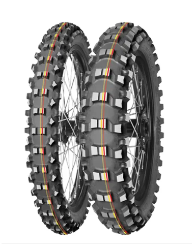 MITAS PADANGA 80/100-12 TERRA FORCE-MX SM 50M (RAUDONA-GELTONA JUOSTA) TT GALAS DOT 2023 (460048)