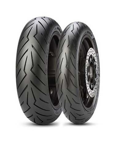 PIRELLI PADANGA 120/70-15 DIABLO ROSSO SCOOTER 56S TL M/C PRIEKIS DOT 07-21/2023