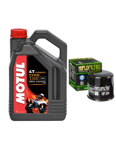 Rinkinys MOTUL 7100 10W40 4L + HF204