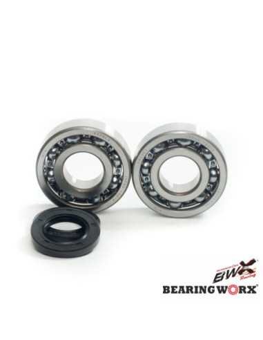 BEARING WORX ALKŪNINIO VELENO GUOLIAI SU RIEBOKŠLIAIS KAWASAKI KX 500 83- 04 (NTN) (MADE IN JAPAN) (24-1011)