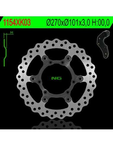 NG STABDŽIŲ DISKAS PRIEKIS SU ADAPTERIU OVERSIZE (270X101X3) HONDA CRF 250/450R 04-14 , CRF 450X 04- 16