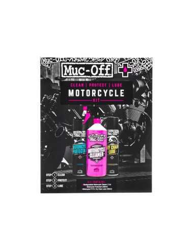 MUC-OFF CLEAN, PROTECT AND LUBE KIT (MOTOCIKLO PRIEŽIŪROS RINKINYS)