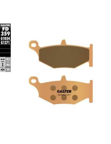 GALFER STABDŽIŲ TRINKELĖS KH419 SINTERED METAL (GOLD) STREET GALAS SUZUKI B-KING, DL 1000 1050, GSXR 600 750 1000 1300