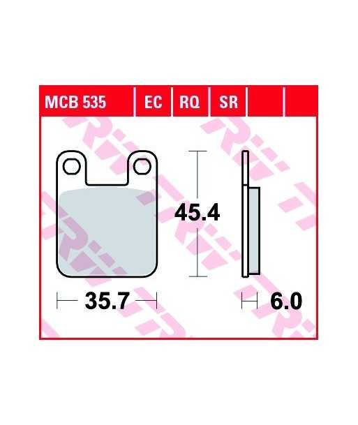Stabdžių trinkelės MCB535EC