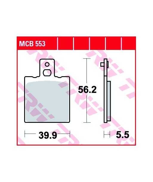 Stabdžių trinkelės MCB553