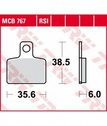 Stabdžių trinkelės MCB767