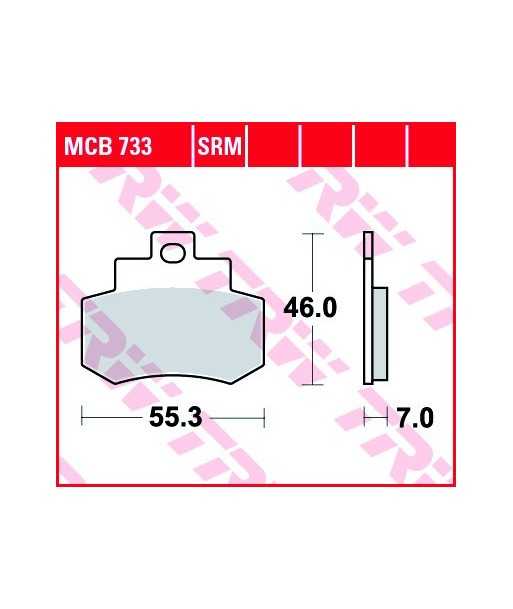 Stabdžių trinkelės MCB733