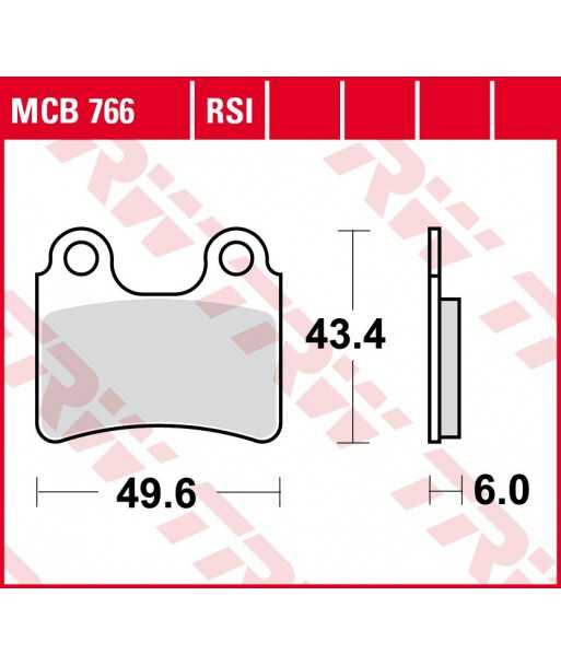 Stabdžių trinkelės MCB766