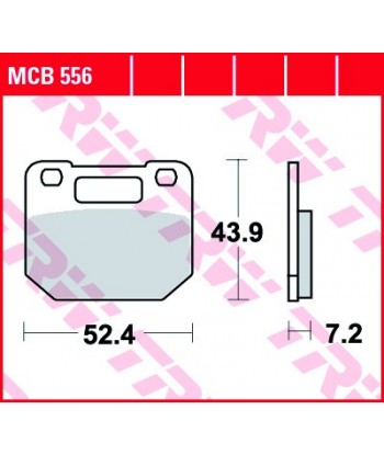 Stabdžių trinkelės MCB556