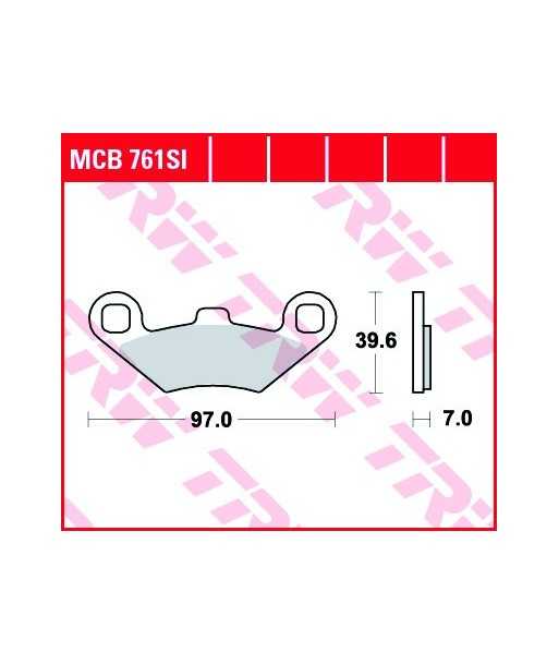 Stabdžių trinkelės MCB761SI