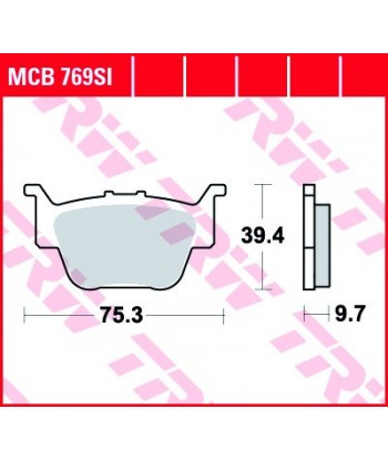 Stabdžių trinkelės MCB769SI