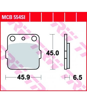 Stabdžių trinkelės MCB554SI