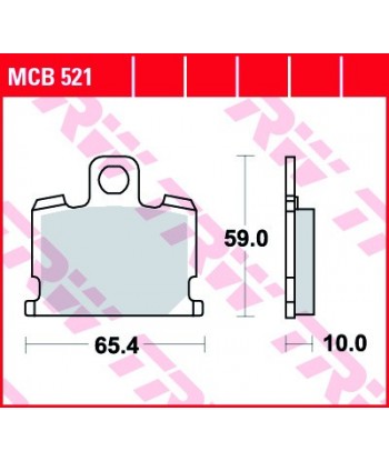 Stabdžių trinkelės MCB521