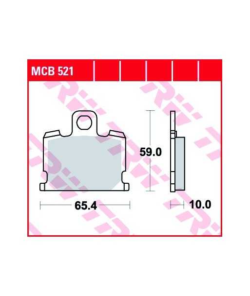 Stabdžių trinkelės MCB521