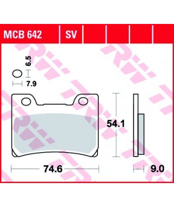 Stabdžių trinkelės MCB642