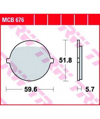 Stabdžių trinkelės MCB676