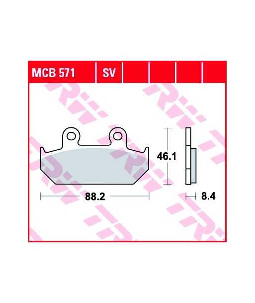 Stabdžių trinkelės MCB571SV