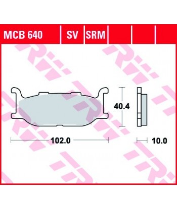 Stabdžių trinkelės MCB640SV