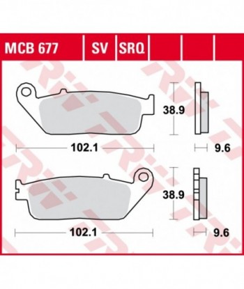 Stabdžių trinkelės MCB677SV