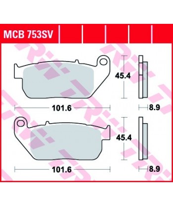 Stabdžių trinkelės MCB753SV