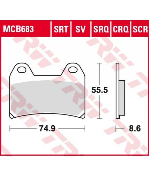 Stabdžių trinkelės MCB683SRQ