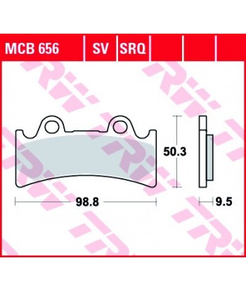 Stabdžių trinkelės MCB656SV