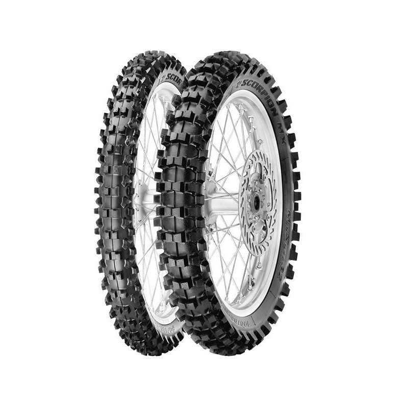 PIRELLI 2.50-10 SCORPION MX32 MID SOFT NHS 33J PRIEKIS DOT 13-23/2021